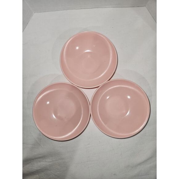 Sun-Valley Melmac Dessert Bowl Pink Set Of 3 - Picture 3 of 5